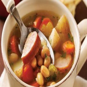 Slow-Cooker Smoked Sausage and Bean Soup_image