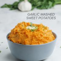 Garlic Mashed Sweet Potatoes Recipe by Tasty image