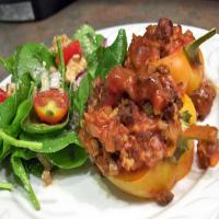 Ground Beef Stuffed Green Bell Peppers_image