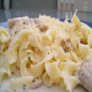 Quick and Easy Chicken in a Parmesan White Sauce_image
