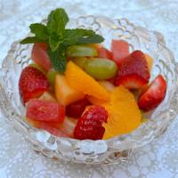 Fresh Fruit Salad with Honey Lime Dressing image