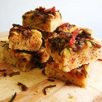 Sundried Tomatoes Focaccia with Caramelised Onions and Herbs Recipe - (3.9/5) image