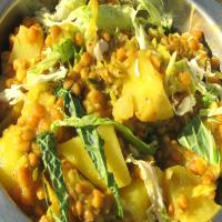 Lentils With Potato and Cabbage_image
