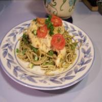 Super Vegetable Pesto Pasta With Pan Seared Oven Roasted Chicken_image