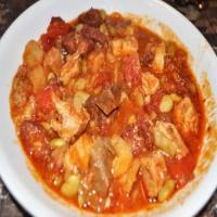 Portuguese-Style Pork and Chorizo Stew image