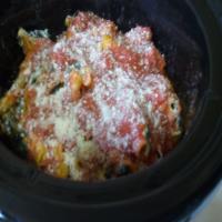 Crock Pot Ziti With Spinach, Ricotta, and Tomato Sauce_image