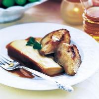 Maple Crème Flan with Maple-Glazed Pears_image