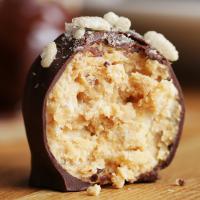 No-Bake Crispy Chocolate Peanut Butter Balls Recipe by Tasty_image