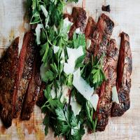 Grilled Steak with Parsley-Parmesan Salad_image