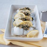 Sole Rolls with Spinach and Lemon Slices_image