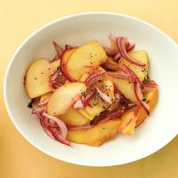 Peach and Red Onion Relish with Grilled Pork Chops image