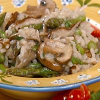 Asparagus-Wild Mushroom Risotto with Parmesan_image
