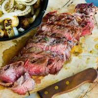 Grilling New York Strip Steak with Onions & Mushrooms | Traeger Grills_image