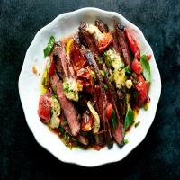 Grilled Flank Steak With Worcestershire Butter_image