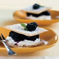 Fresh Blackberry Napoleons with Cream Cheese Mousse_image