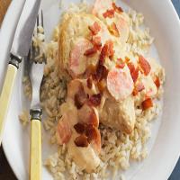 Smothered Chicken with Brown Rice image