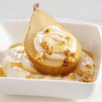 Baked Pears with Vanilla Yogurt and Granola_image