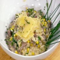 Sweet Corn, Black Trumpet and Truffle Risotto_image
