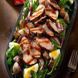 Grilled Pork & Spinach Salad_image