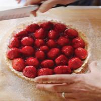 Strawberry Tarts With Cream image
