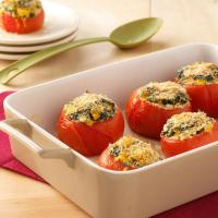 Crumb-Topped Spinach-Stuffed Tomatoes image