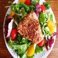 Pecan Salmon Salad with Honey Mustard Dressing image