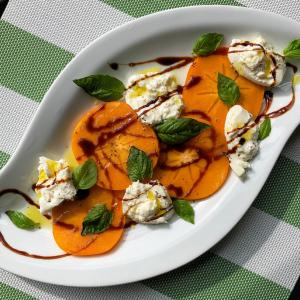 Fuyu Persimmon and Burrata Caprese Salad_image