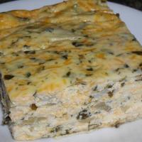 Simple Crustless Spinach and Mushroom Quiche image