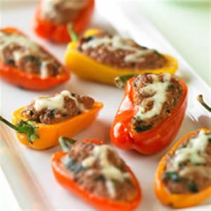 Beef and Couscous Stuffed Baby Bell Peppers_image