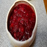 Fresh Cranberry Sauce With Mandarin Oranges_image