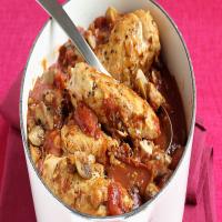 Chicken with Tomatoes and Mushrooms image