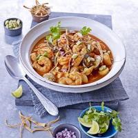 Spicy seafood stew with tomatoes & lime image