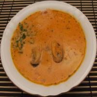 Creamy Mussel Soup with Fiery Rouille_image