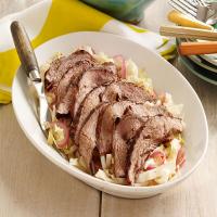 Grilled Flank Steak with Pickled Cabbage_image