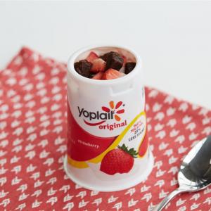 Double Berry Brownie Yogurt Cup image