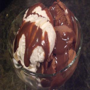 Hot Chocolate Peanut Butter Fudge Passion Sundae image