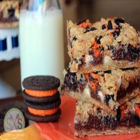 Halloween Oreo Chocolate Cookie Bars Recipe - (4.5/5) image