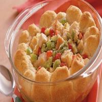 Hot Turkey Salad with Rosemary Biscuits image