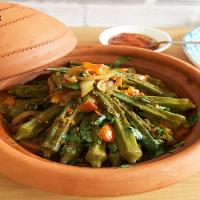 A Vegan Tagine of Okra, Tomatoes and Onions_image