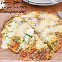 Sausage, Spinach and Bocconcini Frittata_image