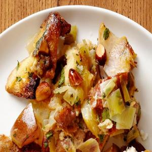 Brioche-Pear Stuffing With Italian Sausage and Almonds image