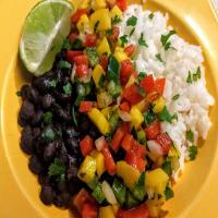 Black Bean and Rice Bowl with Mango Salsa_image