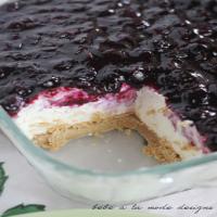 No-Bake Cheesecake Bars with Fresh Blueberry Sauce Recipe - (4.5/5)_image