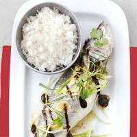 Steamed sea bass with black bean sauce image