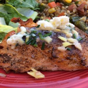 Sear-Roasted Salmon With Lemon Ginger Butter image
