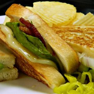 Bacon, Avocado, and Pepperjack Grilled Cheese Sandwich image