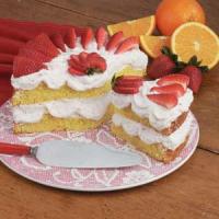 Strawberry Orange Meringue Cake image