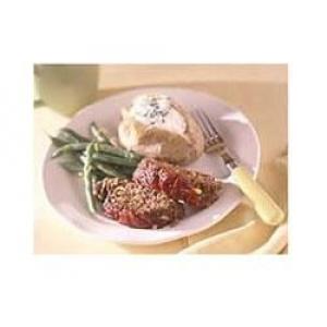 Southwestern Meat Loaf and Baked Potatoes_image