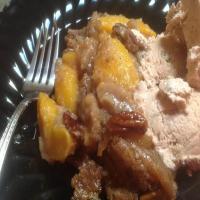 Pecan Topped Bisquick Peach Cobbler_image