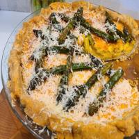 Asparagus and Parmesan Crusted Quiche image